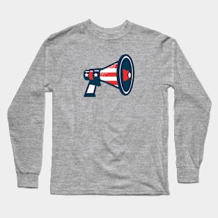 Patriotic Bullhorn Long Sleeve T-Shirt